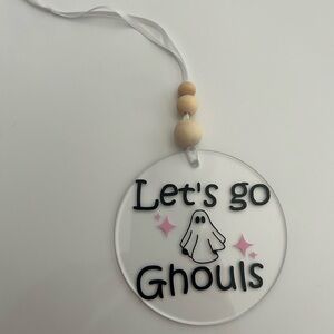 Halloween Ghost Ornament/ Car Charm